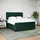 vidaXL Boxspringbett 180 x 200 cm Dunkelgrün
