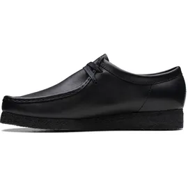 CLARKS Shoes Wallabee Bootsschuhe - Black Leather - EU 45 Wohnung, Schnürsenkel, Lässig