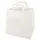 Papstar Tragetaschen, Papier 25 cm x 26 cm x 17 cm weiss mit Tragegriff und Einzel EAN
