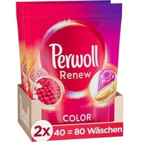Perwoll Waschmittel renew Color, farbige Textilien, All in 1 Caps, für alle Farben, 1,08kg, 80WL