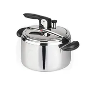 Schnellkochtopf Amelia+, Ø 22 cm, Fassungsvermögen 5 l, hergestellt in Italien, Edelstahl 18/10, Induktion + Gas, maximale Sicherheit. Dreifachboden, PFASfrei.
