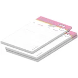 PRICARO Einkaufsliste Food magnetisch rosa A5 25 Blatt 3 St.