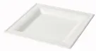 Greenbox Teller, Zuckerrohr, weiß, quadratisch DTW08701 , 1 Karton = 10 Packungen à 50 Stück, Maße (L x B): 16 x 16 cm