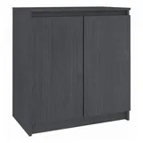 vidaXL Beistellschrank 60 x 36 x 65 cm Grau