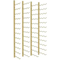 vidaXL Wand-Weinregal 36 Flaschen 30,5 x 116 x 2,5 cm Golden