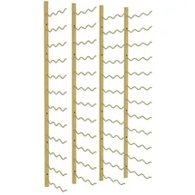 vidaXL Wand-Weinregal 36 Flaschen 30,5 x 116 x 2,5 cm Golden
