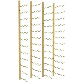 vidaXL Wand-Weinregal 36 Flaschen 30,5 x 116 x 2,5 cm Golden