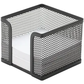 Q-Connect Zettelbox Metall 9,8x8x9,8 cm Schwarz
