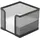 Q-Connect Zettelbox Metall 9,8x8x9,8 cm Schwarz