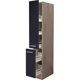 Flex-Well Hochschrank Apothekerschrank Antigua 30 x 200 x 57 cm Grau
