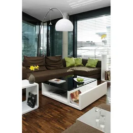 SalesFever Eleganter Wohnzimmertisch Schwarz Weiß MDF 100 x 30 x 100 cm