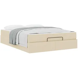 vidaXL Bettgestell 140 x 200 cm Creme