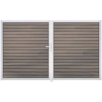 Groen & Janssen Doppeltor GroJa Rhombus links vormontiert ohne Pfosten Rahmen Aluminium 300 x 180 cm bi-color co-extrudiert