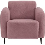 Home Affaire Cocktailsessel HOME AFFAIRE "Marone", rosa, B:85cm H:76cm T:90cm, Luxus-Microfser weich 100% Polyester;Struktur fein 100% Polyester, Sessel, Cocktailsessel, auch als 2-Sitzer und 3-Sitzer erhältlich