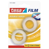 Tesa tesafilm doppelseitig 12mm/7.5m, 2er-Pack (57911-00000-02)