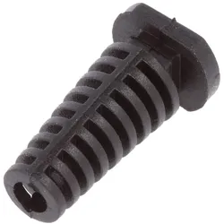 Knickschutztülle, ØÖffn: 4mm, Elastomer, schwarz, L: 25mm