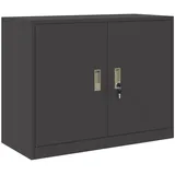 vidaXL Aktenschrank 90 x 40 x 70 cm Schwarz