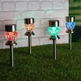 garden hero Diamantenform Solarleuchte 4 St.