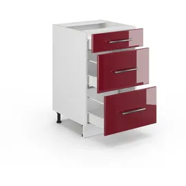 Vicco Badschrank 50 x 82 cm Rot