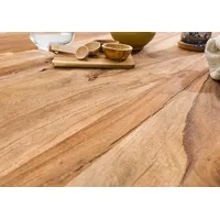 MASSIVMOEBEL24.DE Baumtisch Sheesham 180x90x79 natur sandgestrahlt / Mikado-Beine anthrazit