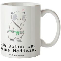 Mr. & Mrs. Panda Tasse Panda Jiu Jitsu Medizin – Weiß – Geschenk, Kaffeetasse, Porzellantass, Keramik weiß