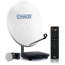 Schwaiger SAT-Anlage, HDTV 4TN 80 cm, Quad LNB
