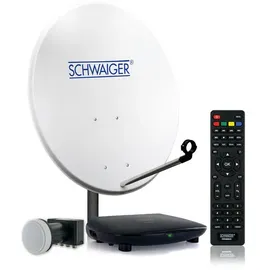 Schwaiger SAT-Anlage, HDTV 4TN 80 cm, Quad LNB