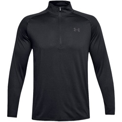 Under Armour UA Tech 2.0 Langarm-Shirt mit Zip schwarz, Größe L