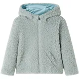 vidaXL Kinder Kapuzenjacke Teddy-Kunstpelz Kinderjacke Sweatjacke Jacke Minzgrün 128 - 128