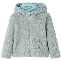 vidaXL Kinder Kapuzenjacke Teddy-Kunstpelz Kinderjacke Sweatjacke Jacke Minzgrün 128 - 128