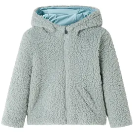 vidaXL Kinder Kapuzenjacke Teddy-Kunstpelz Kinderjacke Sweatjacke Jacke Minzgrün 128 - 128