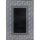 Ayyildiz Novel Flachwebeteppich Schwarz / 140x200 cm