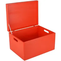 Creative Deco Holzkiste XXL 40 x 30 x 24 cm 1-tlg. rot