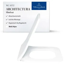 Villeroy & Boch Architectura WC-Sitz SlimSeat Alpinweiß