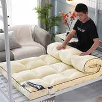 WaTsky Futon Matratze Japanische Klappmatratze Verdicken Tatami Bodenmatratze Schlafunterlage Faltbare Faltmatratze Schlafsaal Matratzenauflage,004,90x200cm