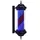 Barberpub Barber Pole Barbierstab, Barbershop Friseurstange mit LED Leucht Salon Einrichtung, Außenwandlampe für Friseursalons, Barbier Stange Licht, 81CM Salon Zeichen, Energie Sparen L041BC