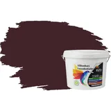 RyFo Colors Silikonharz Fassadenfarbe Lotuseffekt Trend Schwarzrot 3l - bunte Fassadenfarbe, weitere Rot Farbtöne und Größen erhältlich, Deckkraft Klasse 1