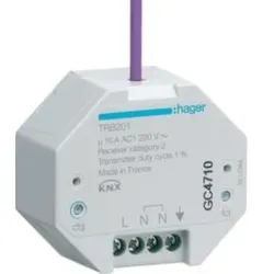 Hager TRB201 Funk Ausgang Unterputz, 1fach 16A, quicklink.UP-Ausgangsgerät zum Schalten von Verbrauchern in Verbindung mit quicklink Funkprodukten