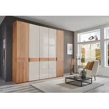 Wiemann Drehtürenschrank Cardiff 246,3 x 236 x 58 cm Braun/Weiß