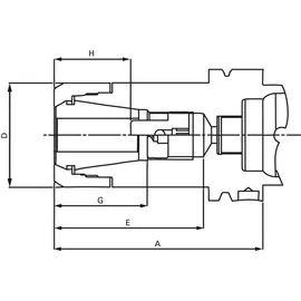 FAHRION Spannzangenfutter DIN69893A CP25 HSK-A 63-100