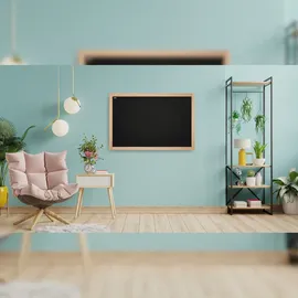 ALLboards Kreidetafel mit naturlackierten Holzrahmen 120x90cm