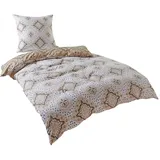 Traumschlaf München ornamental Beige 200 x 220 cm + 2 x 80 x 80 cm