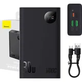 Baseus Adaman2 Power Bank 30W 2 (20000 mAh, 30 W, 76 Wh), Powerbank Schwarz