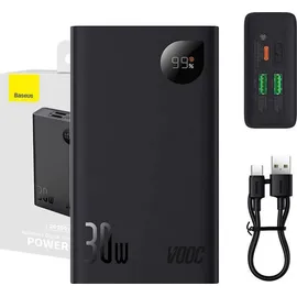 Baseus Adaman2 Power Bank 30W 2 (20000 mAh, 30 W, 76 Wh), Powerbank Schwarz