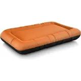 Knuffelwuff Wasserfestes In und Outdoor Hundebett Lucky Color Edition aus Nylongewebe orange XXL