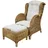 Sedex Ohrensessel Dago-Honig 61 x 102 x 76 cm Braun mit Hocker