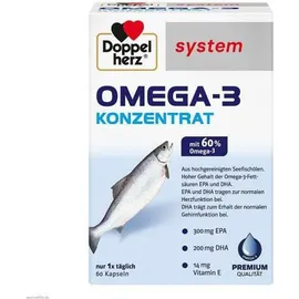 Doppelherz System Omega-3 Konzentrat Kapseln 60 St.
