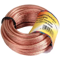 Hama Loudspeaker Cable - Bulk-Lautsprecherkabel - 1.5 mm2 - 10 m - durchsichtig