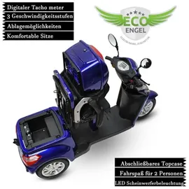 Efun ECO ENGEL 503 Dreirad Roller Senioremobil 25 km/h Blau