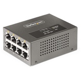 Startech StarTech.com 4-Port Multi-Gigabit PoE++ Injector, 5/2.5G Ethernet (NBASE-T), PoE/PoE+/PoE++ (802.3af/802.3at/802.3bt), 160W Injektor, Wand-/DIN-Schienen Montage, PoE Adapter (AS445C-POE-INJECTOR)